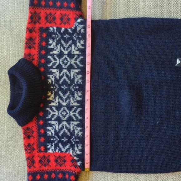 Dale of Norway Nordic mock neck 100% wool sweater - Picture 6 of 8